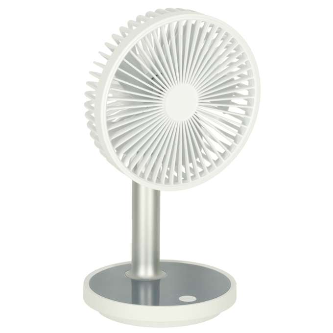 Standing fan on a leg white