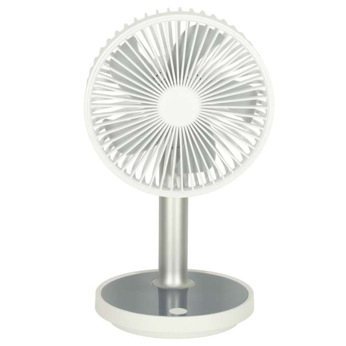 Standing fan on a leg white