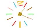 Sticker wall clock 1 digit colour 100-120cm 1