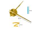 Sticker wall clock 1 digit colour 100-120cm 2