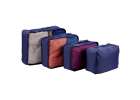 Suitcase organizers travel set 7 pieces clothes storage accessories waterproof bags navy blue 4