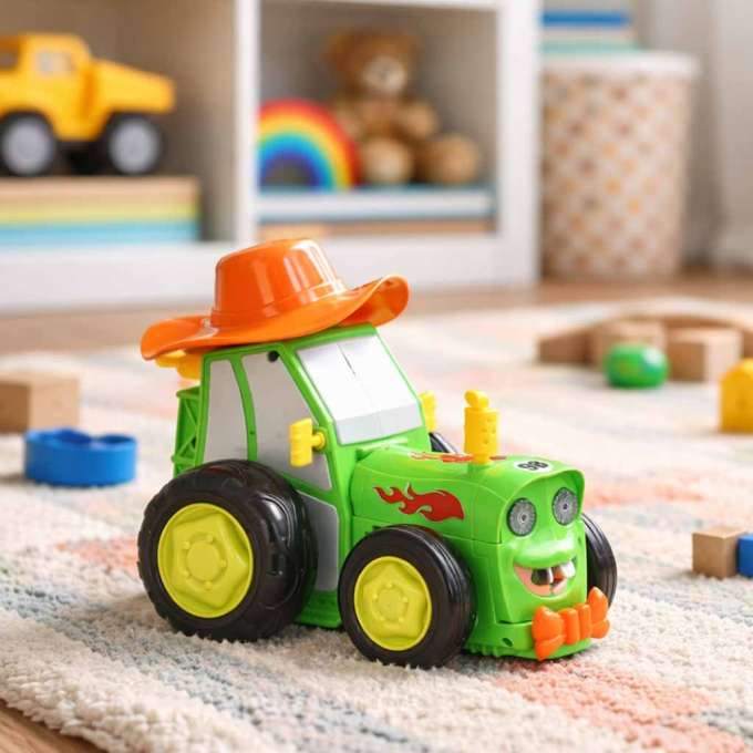 Tractor RC jumping dancing sound green