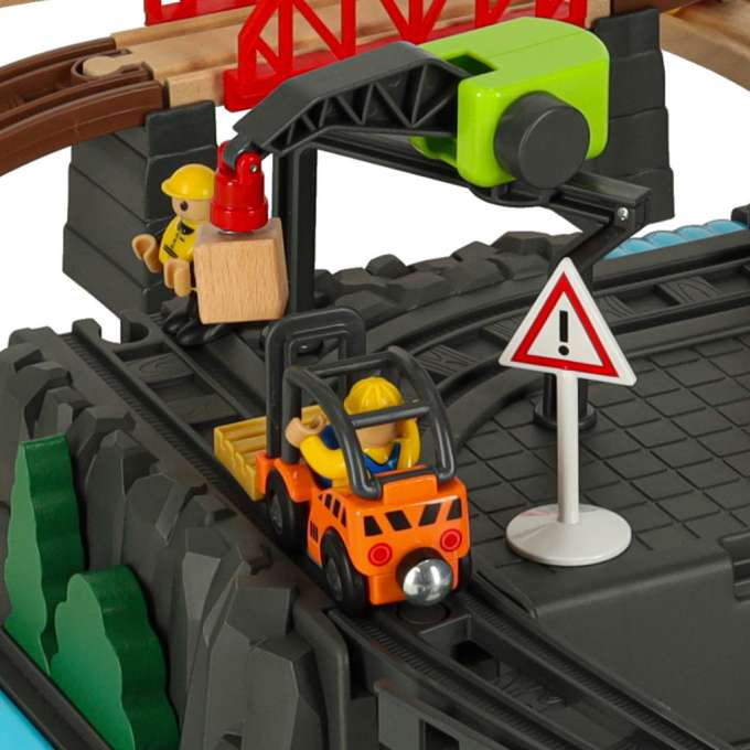 Train car track construction site 55el