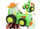 Traktor ciągnik zdalnie sterowany na pilota RC skaczący tańczący dźwięk zielony 1