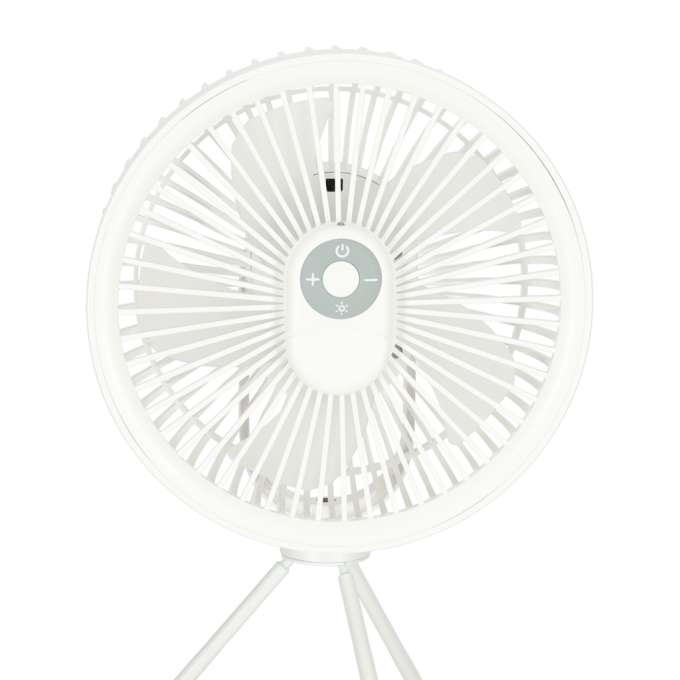 Wentylator wiatrak biurkowy stojący 34 cm biały