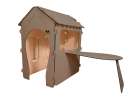 Wooden house for children with a board and table 5