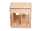 Wooden house for children with a board and table 7