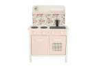 Wooden kitchen pink flowers oven LULILO 4