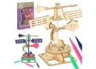 Wooden puzzle 3d scientific model wind vane 1