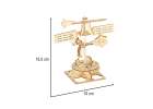 Wooden puzzle 3d scientific model wind vane 5