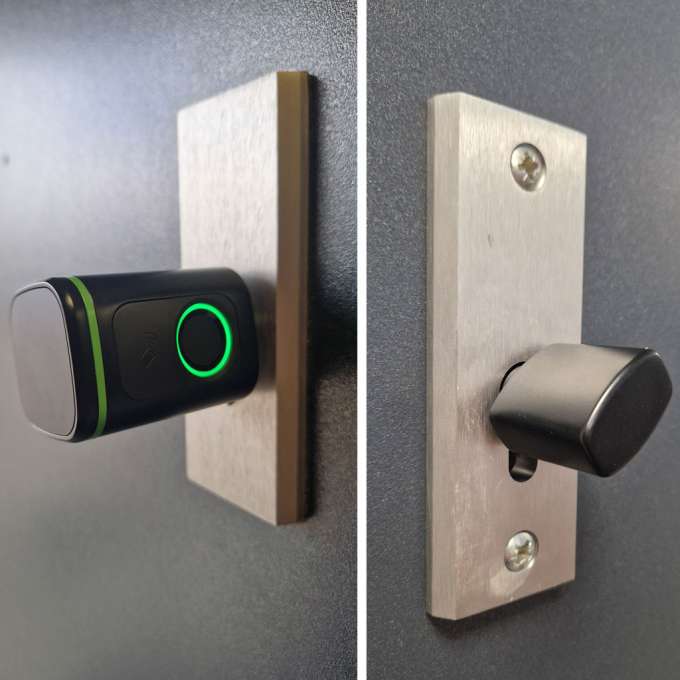 Zamek elektroniczny wkładka do drzwi na kod odcisk palca bluetooth
