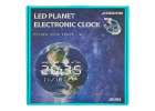 Zegar ścienny planeta mars z wyświetlaczem LED 32 cm pomarańczowy 8