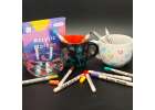 Acrylic fabric markers stone marker pens DIY waterproof markers 12 pcs. 10