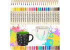 Acrylic fabric markers stone marker pens DIY waterproof markers 24 pcs. 1