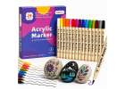 Acrylic fabric markers stone marker pens DIY waterproof markers 24 pcs. 1