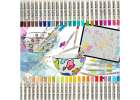 Acrylic fabric markers stone marker pens DIY waterproof markers 48 pcs. 1