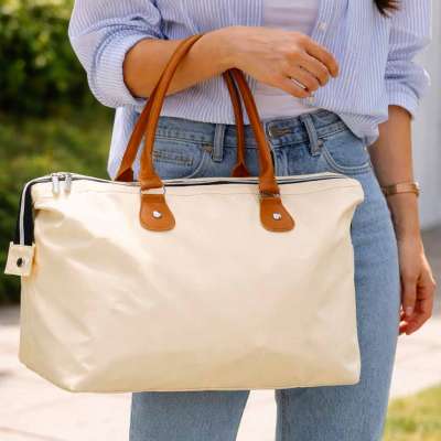 Baby changing bag for mum set beige
