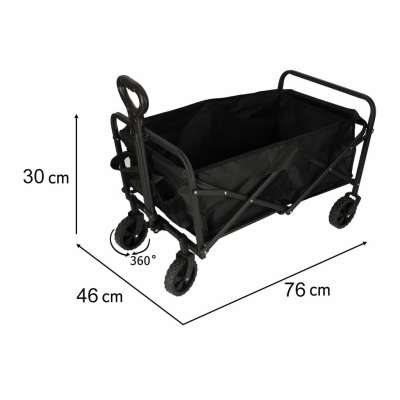 Beach shopping transport cart foldable 100l
