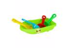 Boat with accessories moulds sand beach toys + water gun 12el. 2