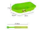 Boat with accessories moulds sand beach toys + water gun 12el. 12