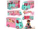 Car for dolls camper food truck set 21 el. 1