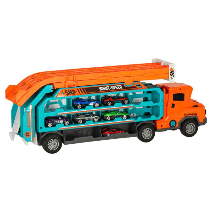 Caravan with racetrack slide 6el orange