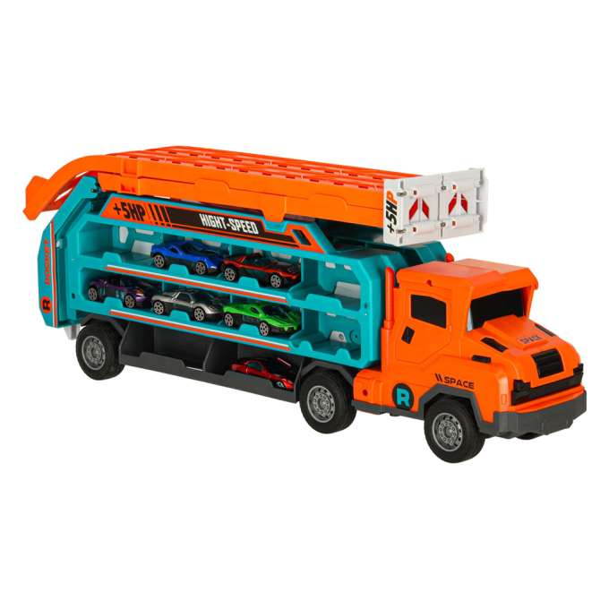 Caravan with racetrack slide 6el orange