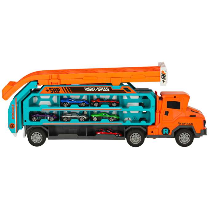 Caravan with racetrack slide 6el orange