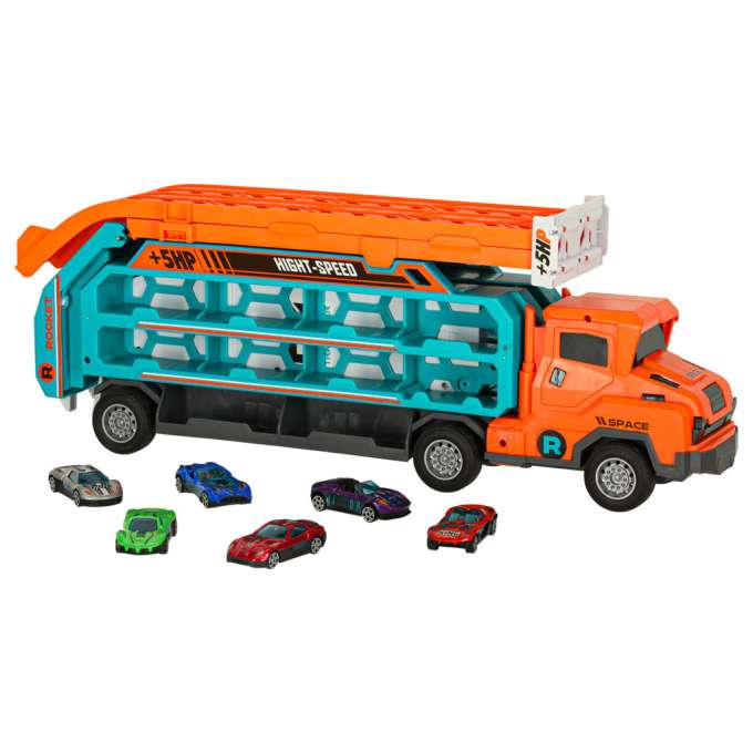 Caravan with racetrack slide 6el orange