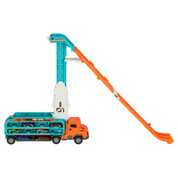 Caravan with racetrack slide 6el orange