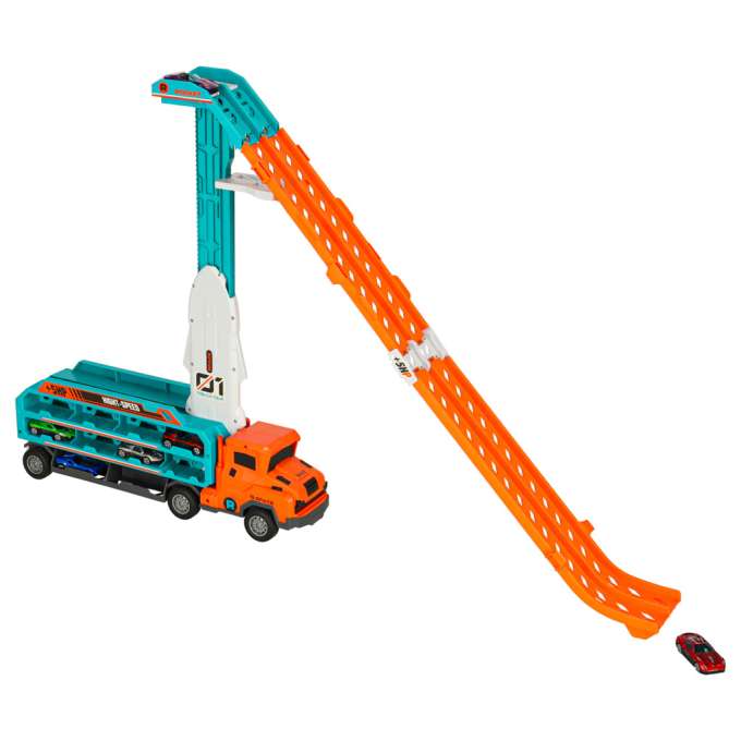Caravan with racetrack slide 6el orange