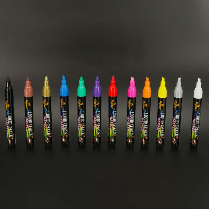 Chalk markers for glass whiteboard 12 pcs.