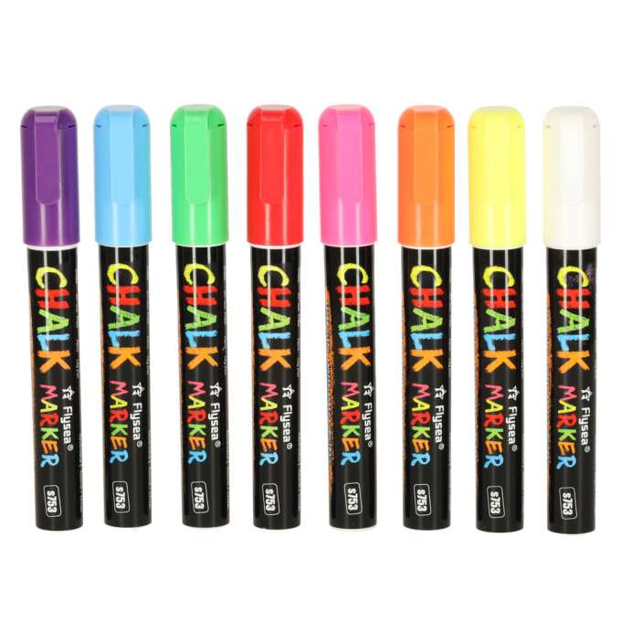 Chalk markers for glass whiteboard 8 pcs.