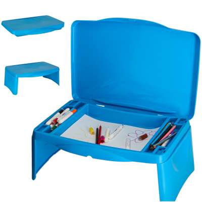 Children's car table with storage compartment not blue