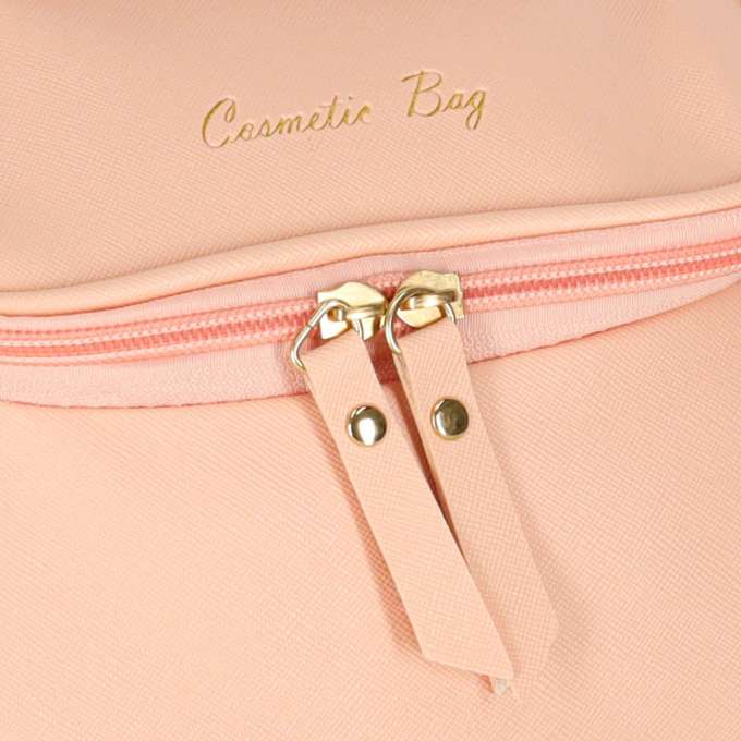 Cosmetic bag travel organiser trunk pink