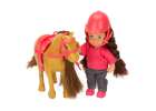 Doll and horse girl set pink 4 el. 3