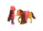 Doll and horse girl set pink 4 el. 6