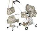 Doll pram gondola deep + bag stars 1