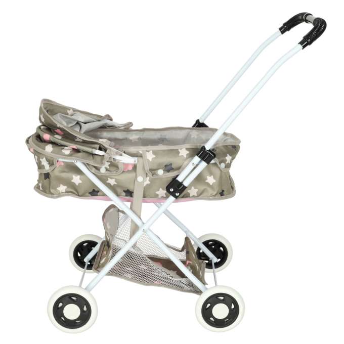 Doll pram gondola deep + bag stars