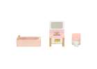Dolls' house furniture wooden pink 7