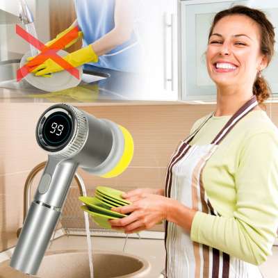 Electric washer brush multifunctional black
