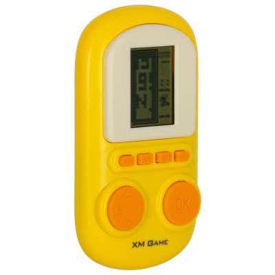 Electronic arcade game mini tetris yellow
