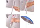 Garden beach umbrella adjustable foldable UV 150cm blue 4