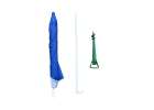 Garden beach umbrella adjustable foldable UV 150cm blue 8
