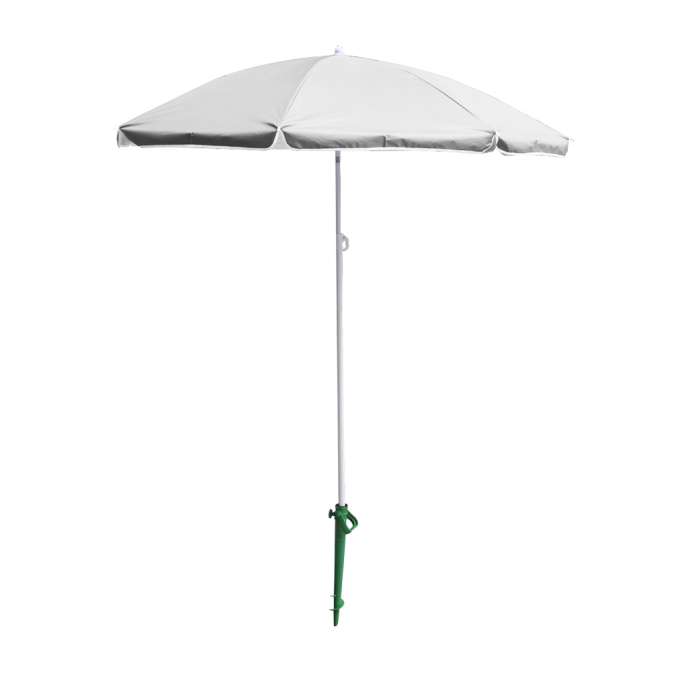 Garden beach umbrella adjustable foldable UV 150cm gray