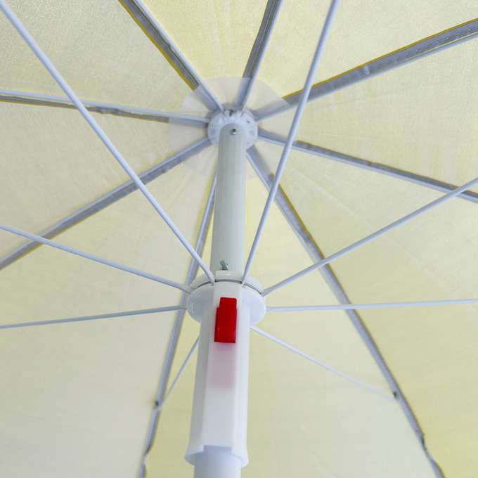Garden beach umbrella adjustable foldable UV 150cm yellow