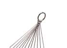 Garden hammock boho mesh tassel hanging lounger macramé 200cm grey 6