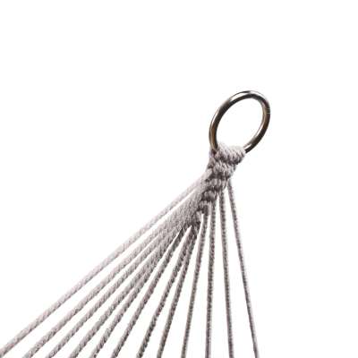 Garden hammock boho mesh tassel hanging lounger macramé 200cm grey