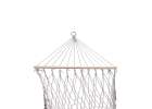 Garden hammock boho mesh tassel hanging lounger macramé 200cm grey 7