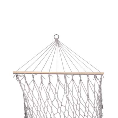 Garden hammock boho mesh tassel hanging lounger macramé 200cm grey